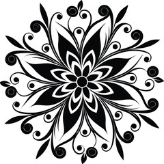 Petaled Mandala Floral Art