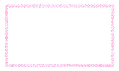 pink photo frame★ピンクの可愛い花柄フレーム★グリーティングカード