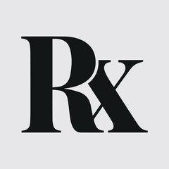 Rx pad template. Medical regular prescription form.