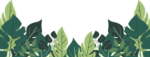 Tropical Leaves Border © Luna