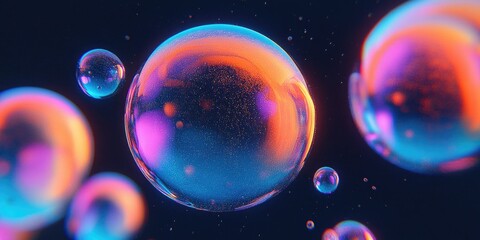Abstract Colorful Bubbles
