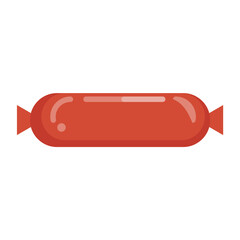 nutritious food sausage icon vector illustration