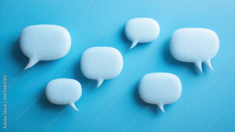 Poster messaging tone consistency builder icon concept for structuring a unified voice across all communica