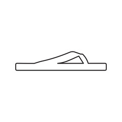 flipflops line icon