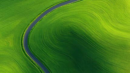 Flowing green textures with subtle blue accents, abstract design evoking nature's elegance and tranquility, perfect for backgrounds.