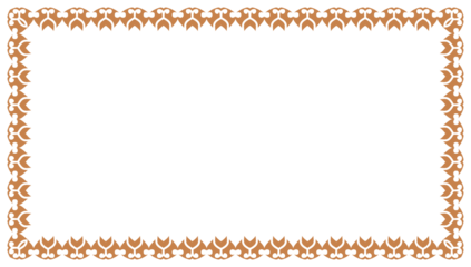 Rectangle golden certificate border pattern line photo frame islamic wedding invitation background with mandala squire frame	
