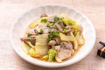 豚肉と白菜のポン酢炒め