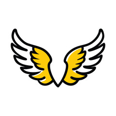 Fototapeta premium Perfect Wings for Fantasy Art, Emblems, and Graphic Design.