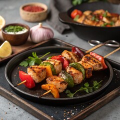 grilled chicken with vegetables