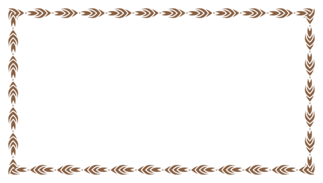 Shiny Ornate Thai Golden Rectangle Corner Certificate Border Pattern Line Photo Frame Islamic Wedding Invitation Background 