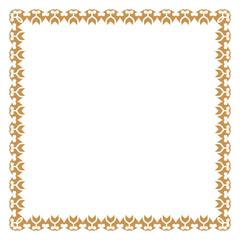 Luxury golden rectangle corner certificate border pattern line photo thai frame islamic wedding invitation background
