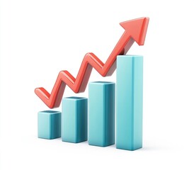 Upward trending bar graph showing growth (3)