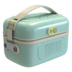 Stylish Portable Electric Lunch Box with Built in Speakers for Music on the Go