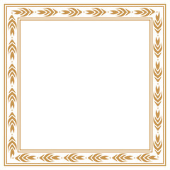 Golden circle frame border	
