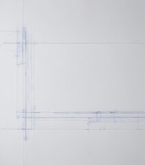 Subtle blue blueprint pattern on a clean white backdrop  Technical blueprint aesthetic , photo, grunge