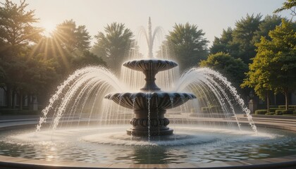 fountain in the park