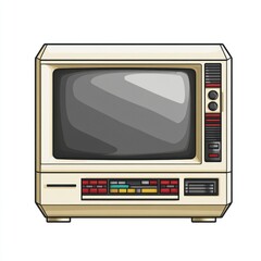 Retro television illustration