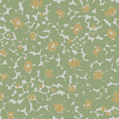 Vector abstract floral all over seamless pattern