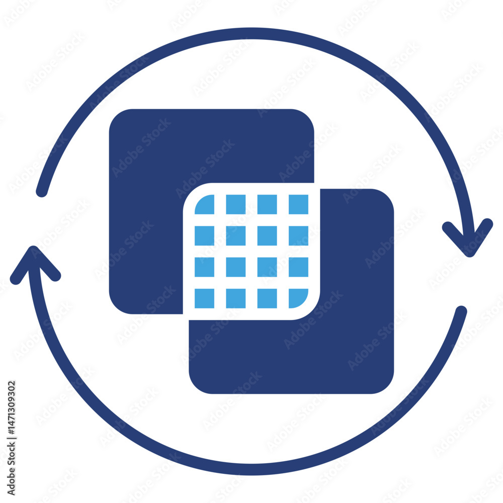 Poster Opacity Two Color Icon