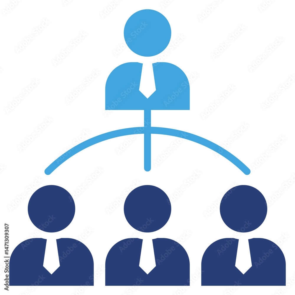 Poster relation two color icon