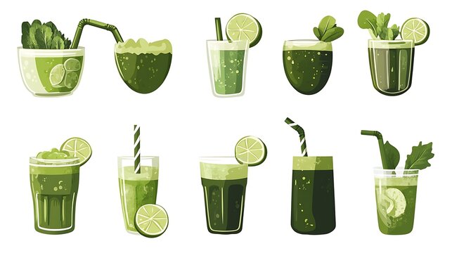 Green Smoothie Variations. - Powered by Adobe