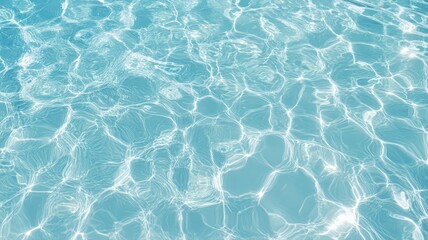 Obraz premium Shimmering Light Blue Water Texture with Ripples