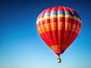 Naklejka premium Hot Air Balloon Red Isolated Background Design