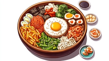Colorful bowl of Bibimbap