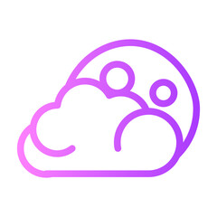 moon gradient icon