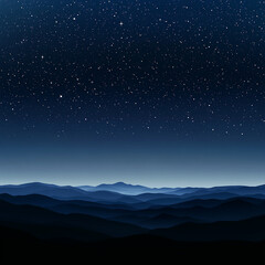 Fototapeta premium A breathtaking view of a starry night sky above towering mountains. The sky glows with countless stars and constellations, creating a peaceful and awe-inspiring natural landscape.