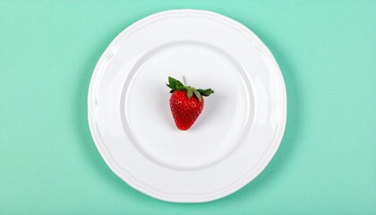 fresh strawberries on a plate