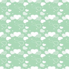 Fototapeta premium Heart Pattern Background, Romantic Love Design, Valentine’s Day, Cute Pink Hearts