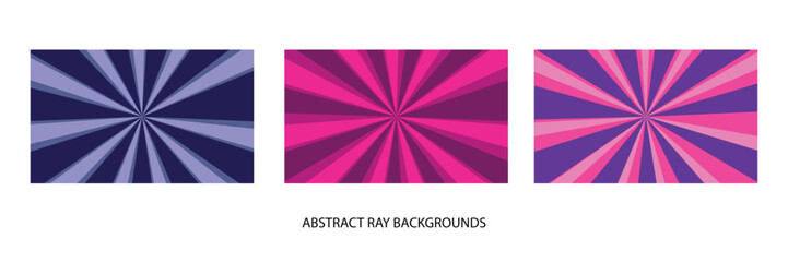 Colorful Abstract Ray Burst Background Collection