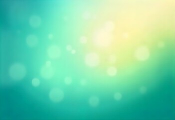 Fototapeta premium Abstract background with bokeh effect , light blue , green , yellow and white colors, soft and dreamy atmosphere, blurred lights , smooth gradient .