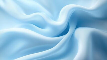 Fototapeta premium Soft Light Blue Fabric Texture: Smooth Plush Swirling Waves