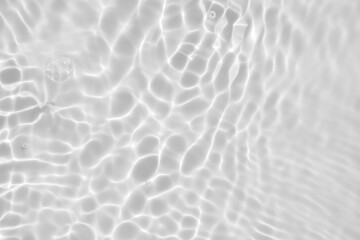 Abstract white transparent water shadow surface texture natural ripple background