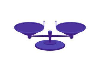 Scales in balance illustration concept.