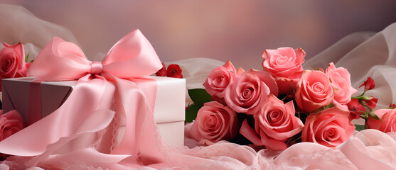 Roses, flowers in an attractive graphic composition. Elegant and aesthetic arrangement, perfect for occasions like name days, Women's Day, Valentine's Day, or weddings.
