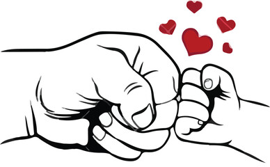 vector illustration of a hand