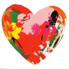A heart icon colors abstract colorful.