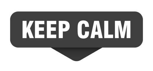 keep calm sticker. keep calm sign on transparent background