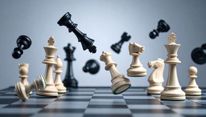 chess pieces on a chessboard