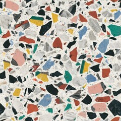 Fototapeta premium terrazzo floor old texture or polished stone for background