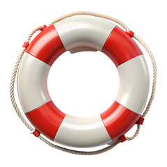 life buoy on white background