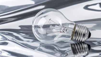 light bulb on white background