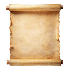 old paper scroll isolated