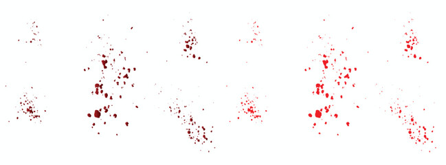 Red vector blood splatter background collection