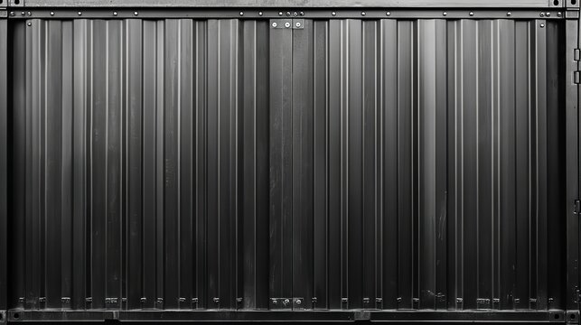 Black Shipping Container Texture Cargo Metal Panel Industrial Background