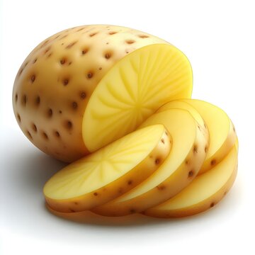 Patato with patato slice