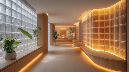 Serene Spa Corridor